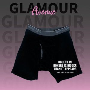 ✨ NEW - "Object is bigger than it appears.. SIKE" Men's Boxer Briefs ✨ S - XXL"